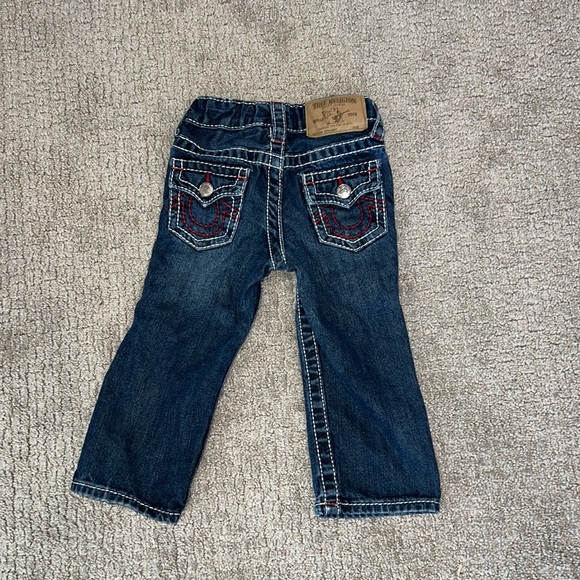True Religion Jeans Toddler 2 2T White Stitching - Picture 5 of 8